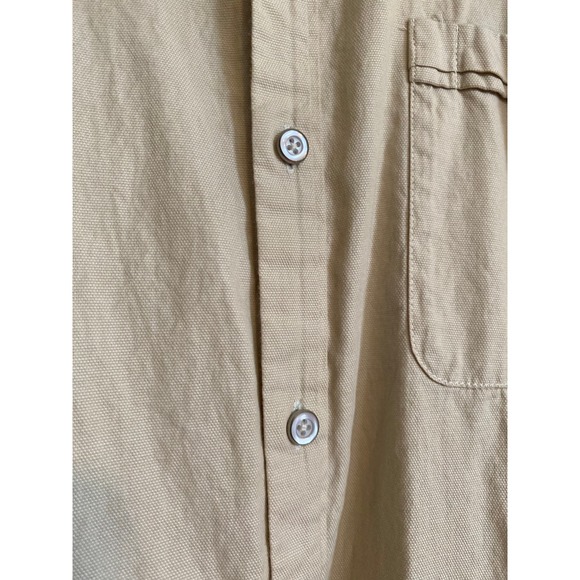Sean John 100% Cotton L/S Neutral Khaki Button Down Men's Shirt Sz XXL - Picture 7 of 11